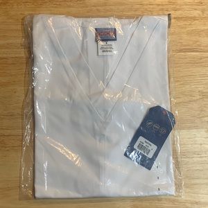 2 Womens white scrub tops